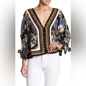Free People Catch Me if You Can Medium Button Top Size Medium